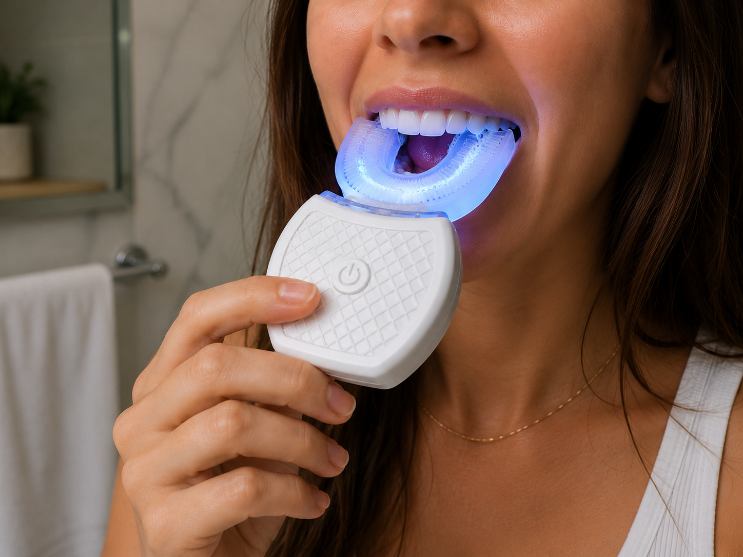 Done in 20 seconds — dentist clean teeth